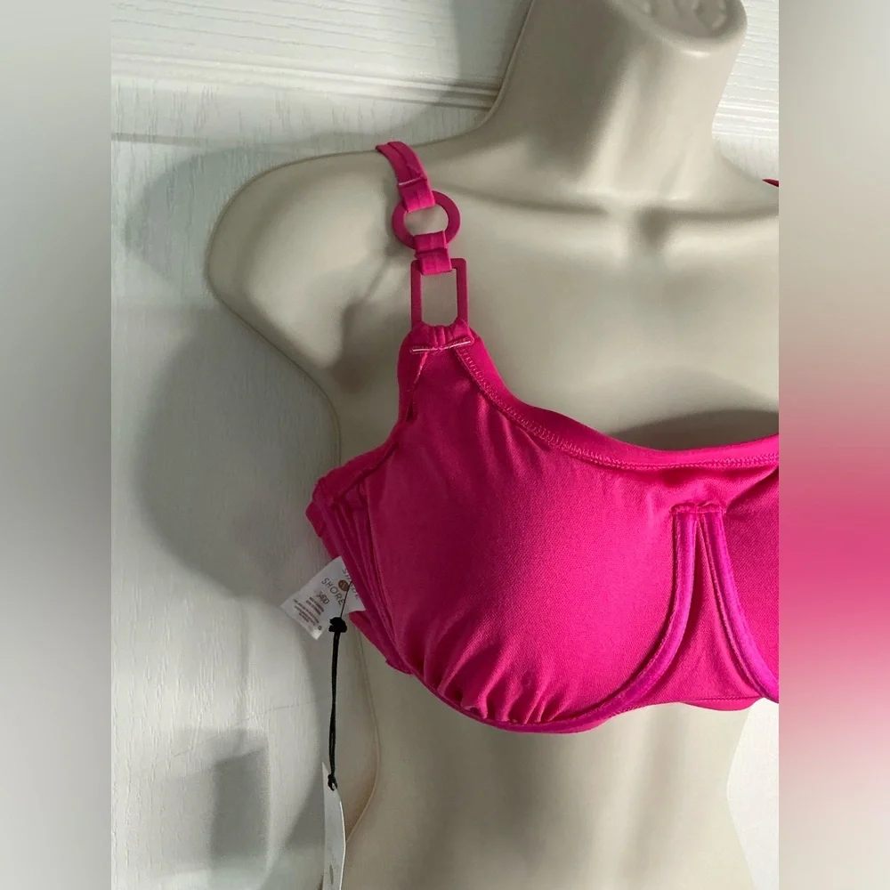 🩷 NWT💕Women's Ring Detail Hidden Underwire Bikini Top - Shade & Shore - Picture 8 of 16